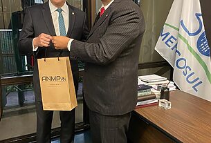 Presidente da ANMPM em visita ao Deputado Federal Celso Russomanno.